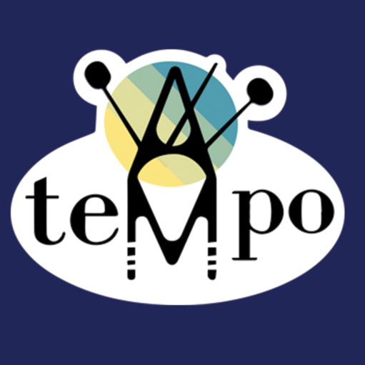 ATEMPO logo with blue background